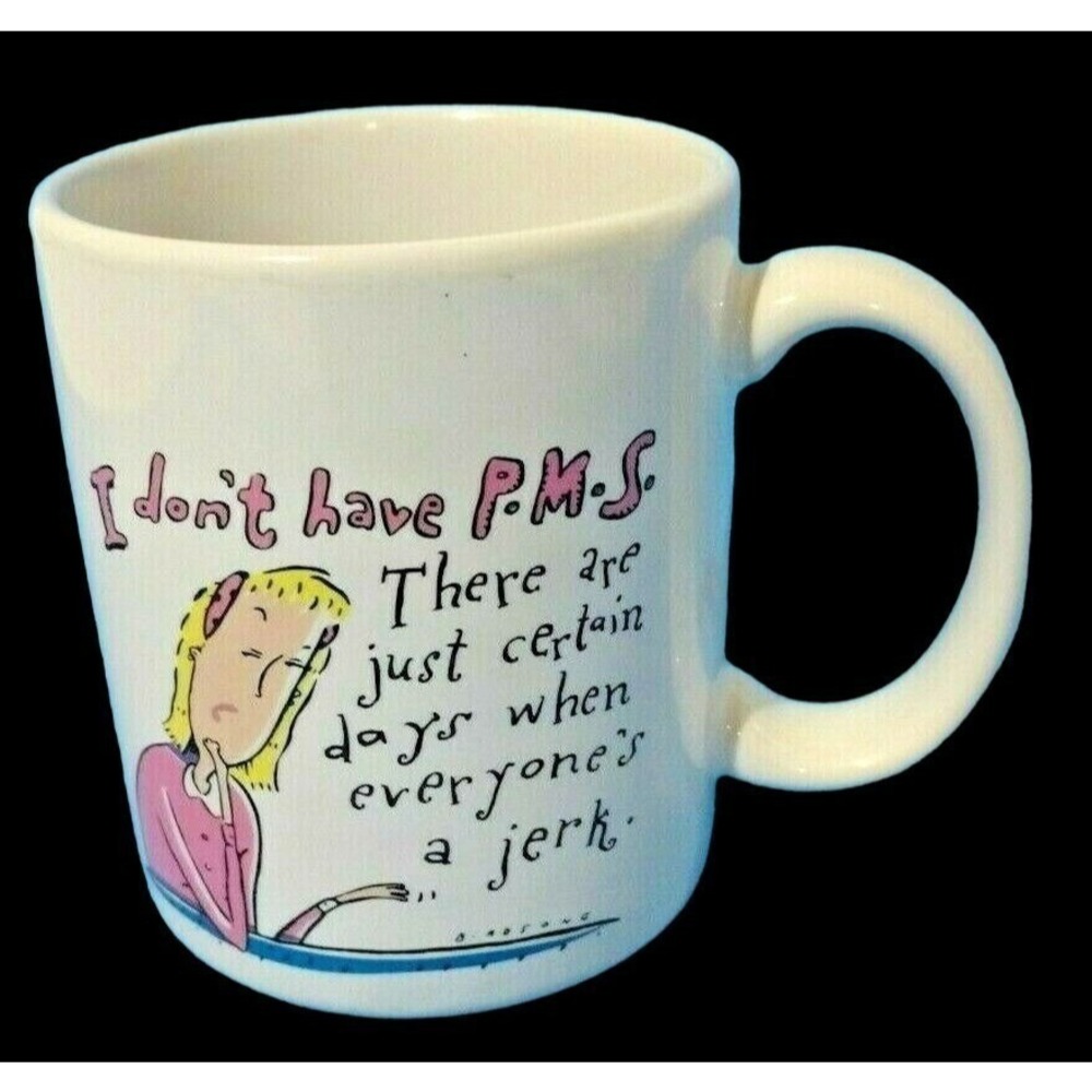 Hallmark Shoebox Greetings PMS Womens Mug Funny‎ Humor Novelty Gag Gift